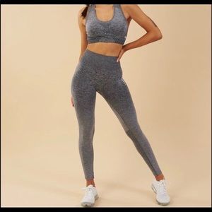 Ombré gray leggings